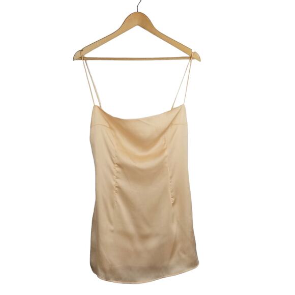 Princess Polly NWT Maurice Mini Slip Dress Champagne Size 10 - Picture 2 of 11